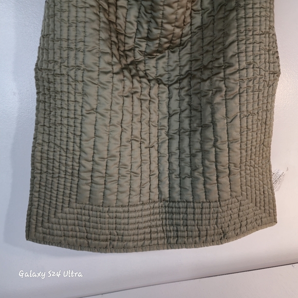 Quilted Olive Green Standard Pillow Sham From West Elm✨️ - Picture 5 of 6
